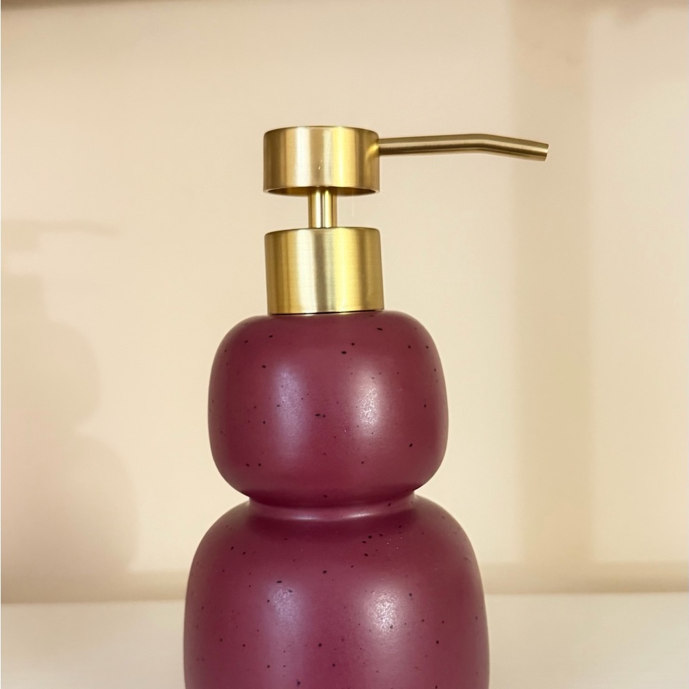 Elegant Purple Soap Dispenser
